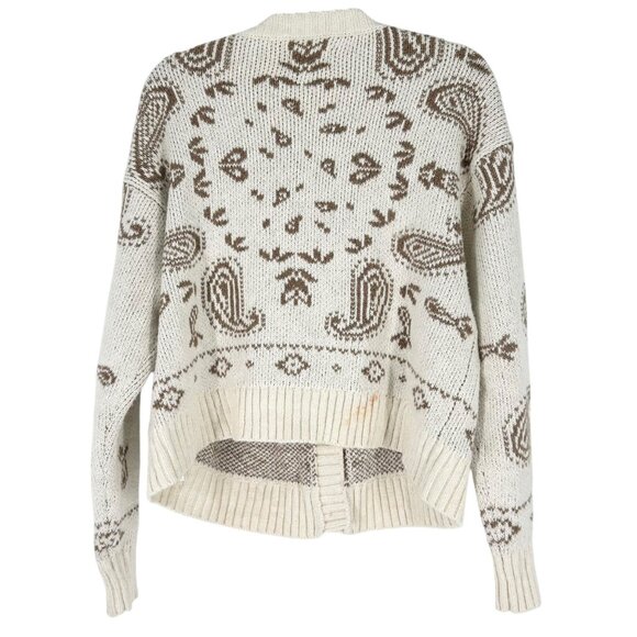 NWT American Eagle Paisley Patter Knit Button Up Cardigan - Picture 2 of 9